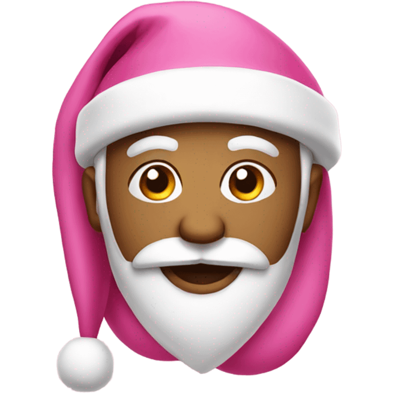 Pink santa emoji