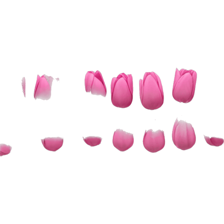 Pink tulipes emoji