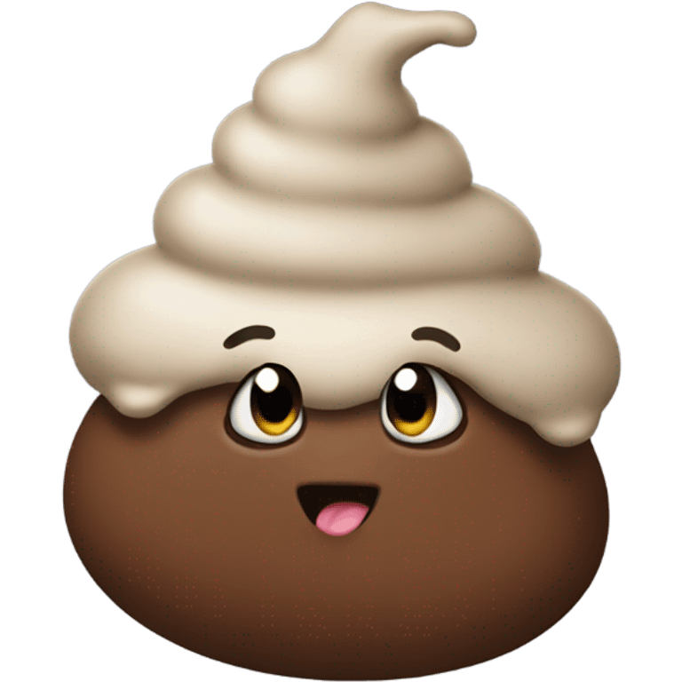 Happy poop turd emoji