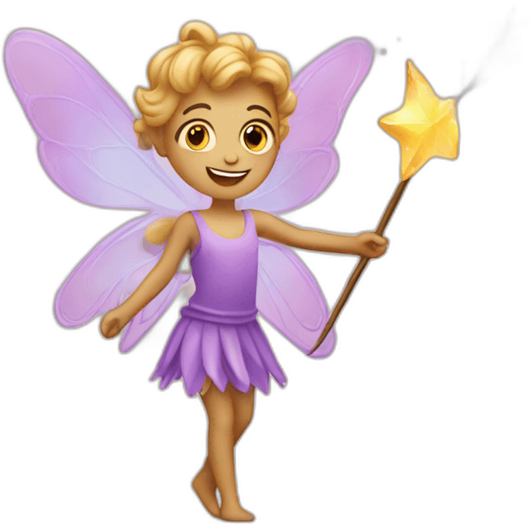 Fairy with adhd waving a wand emoji