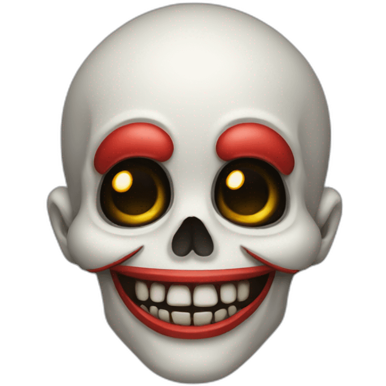 skull emoji clown face emoji