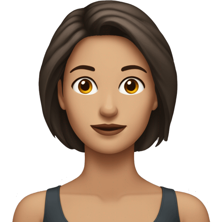 brunette woman with Fitzpatrick Type-1-2 emoji