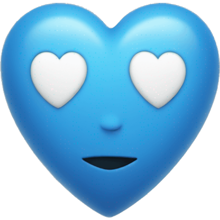 Simple blue heart by itself emoji