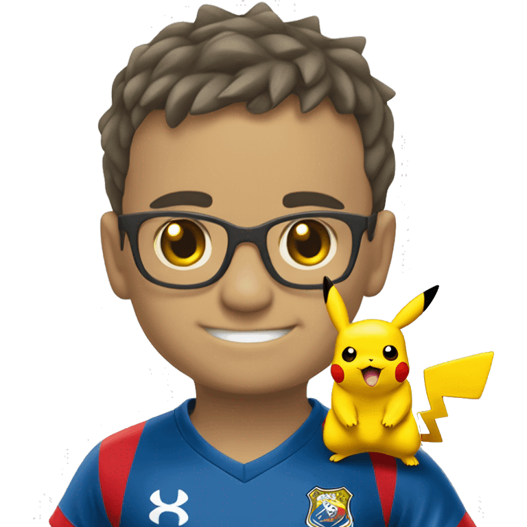 Pikachu com camisa do fortaleza esporte clube emoji