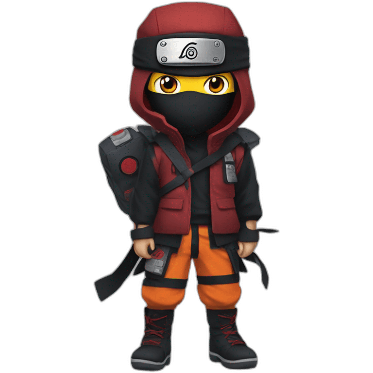 Naruto with akatsuki gear emoji