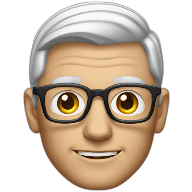 tim cook with a macbook pro emoji