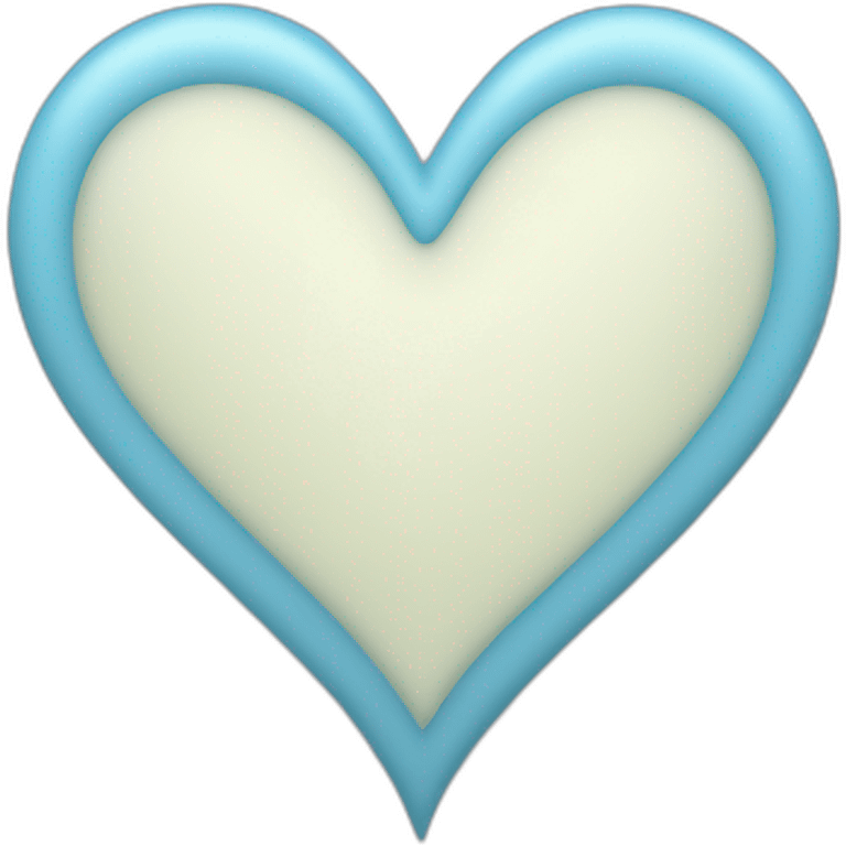 Light blue heart emoji