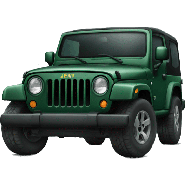 Dark green Jeep  emoji