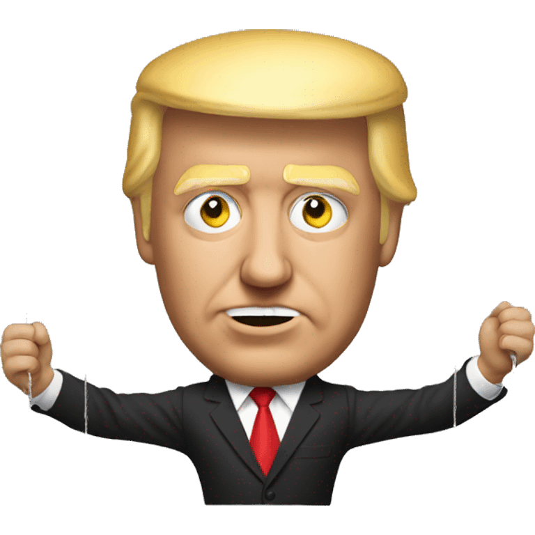 Trump as puppet strings  emoji