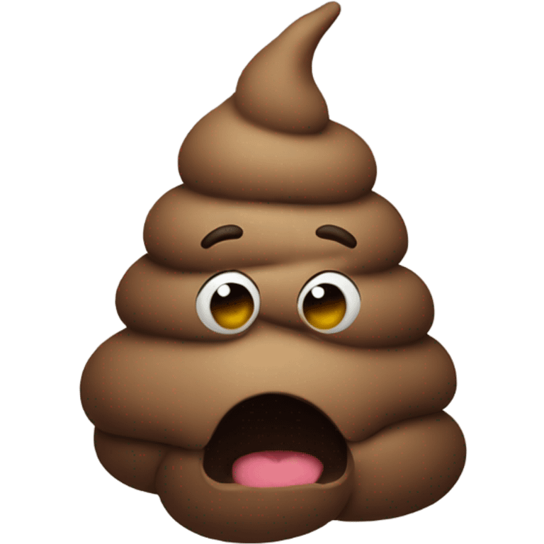 Poop as a person  emoji