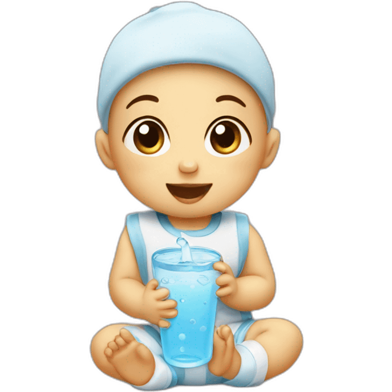 Baby drink water emoji