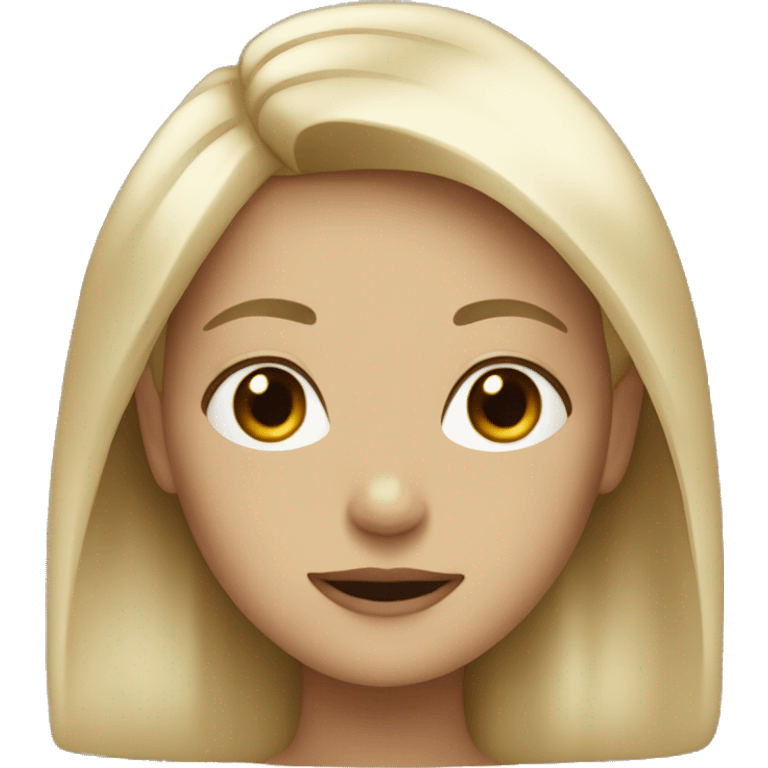 Ash blonde girl  emoji