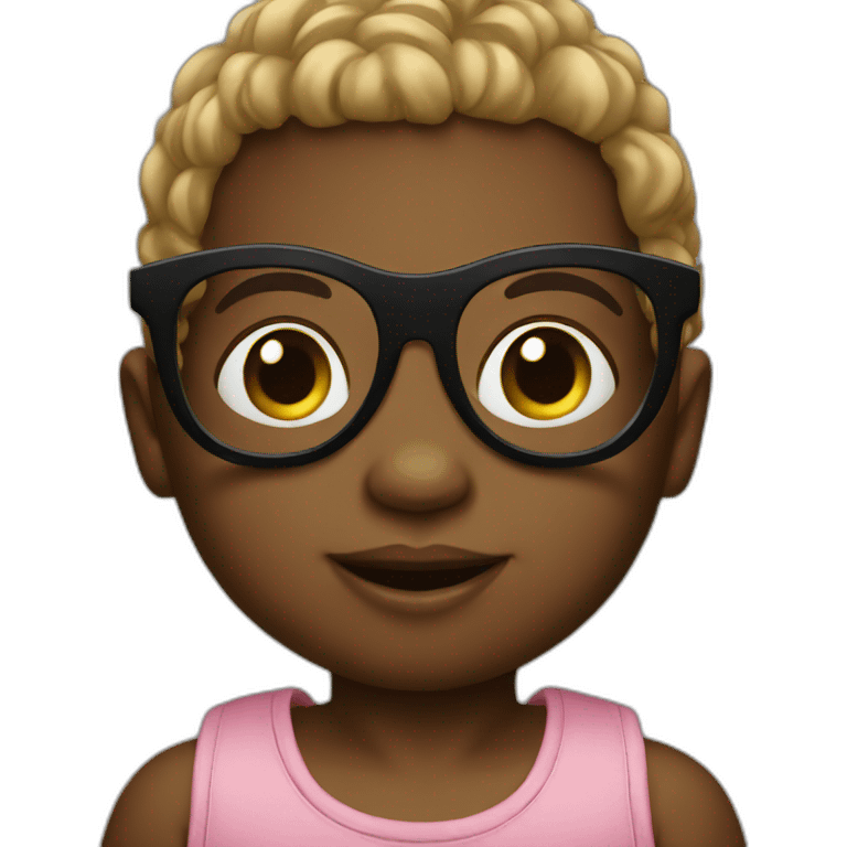 Black Baby with suglasses emoji