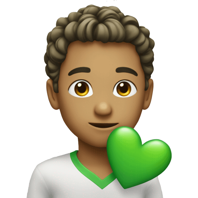 Green heart most love emoji