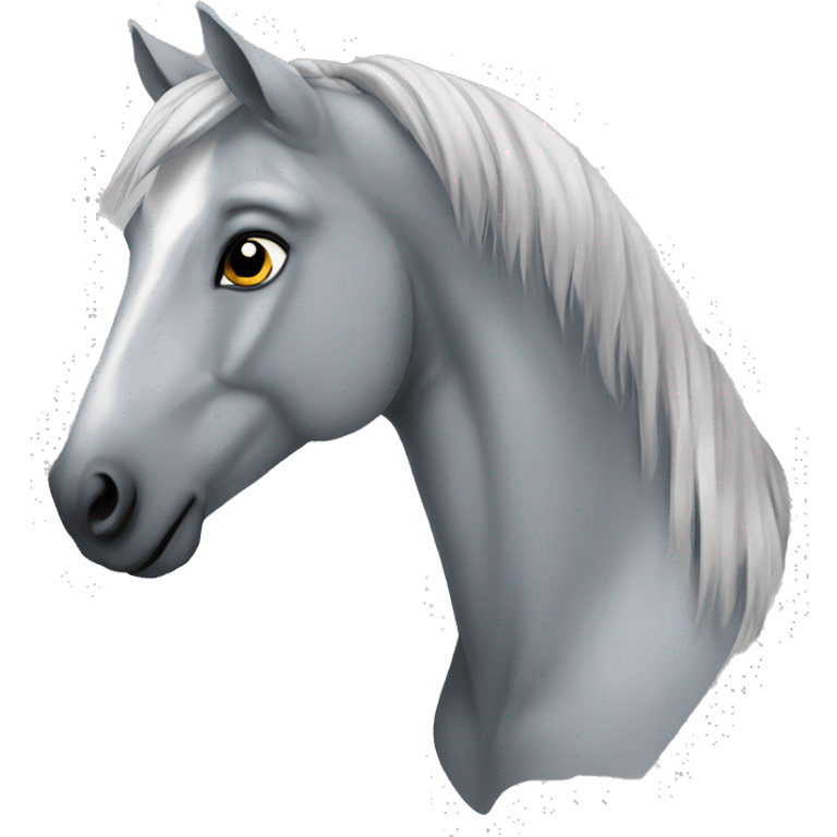 Grey horse emoji