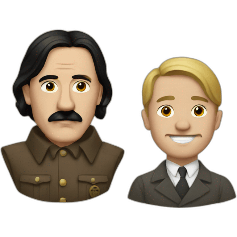 Hitler and jesus emoji