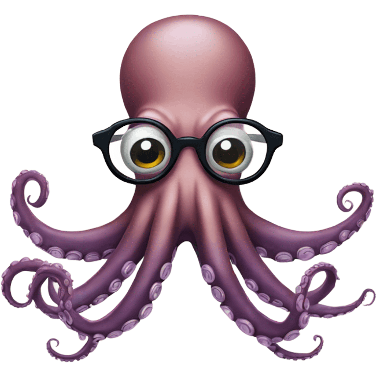 Octopus with glasses  emoji