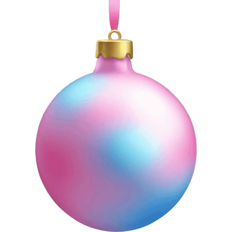 blue pink bauble emoji