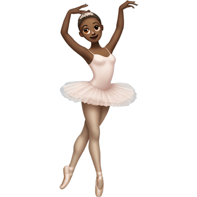 Ballet dancer in thigh highs emoji