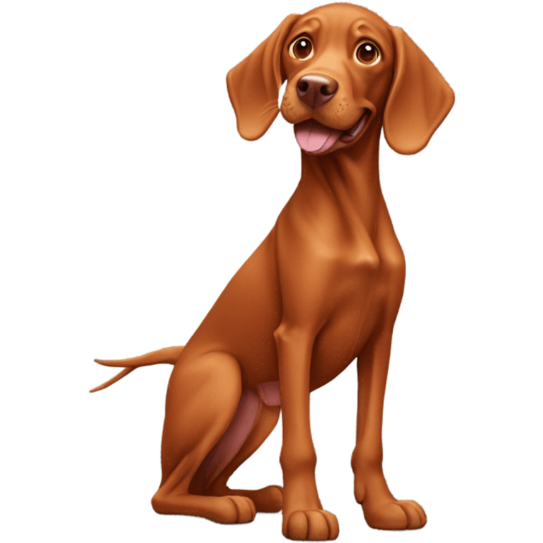 Hungarian vizla happy emoji