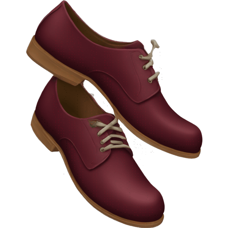 Burgundy shoe  emoji