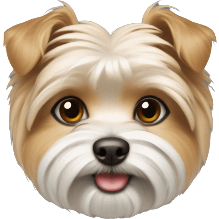 morkie brown small cute emoji