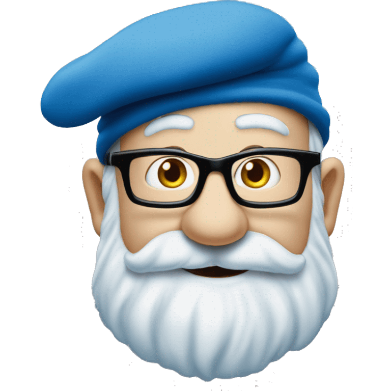 Frans Timmermans as smurf emoji