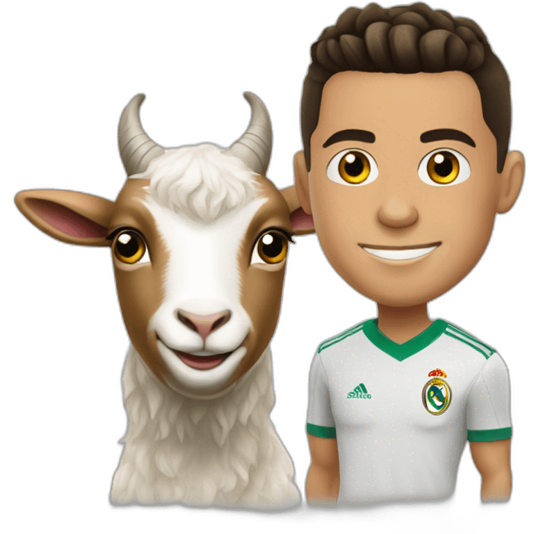 Cristiano Ronaldo whit goat emoji