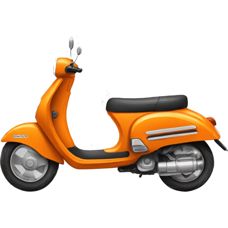 Orange scooter emoji