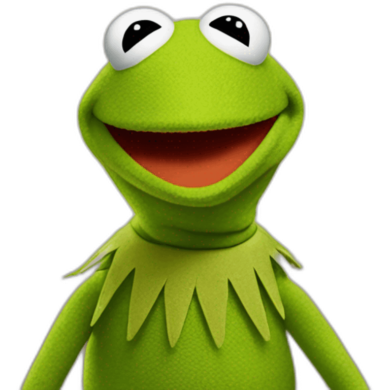 Kermit qui boit du the emoji