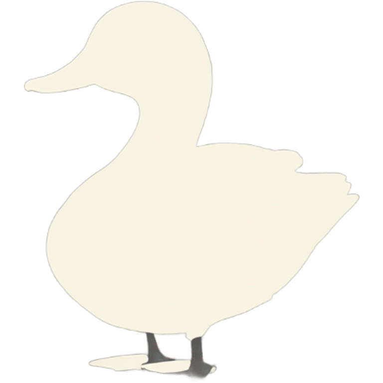 Duck silhouette  emoji