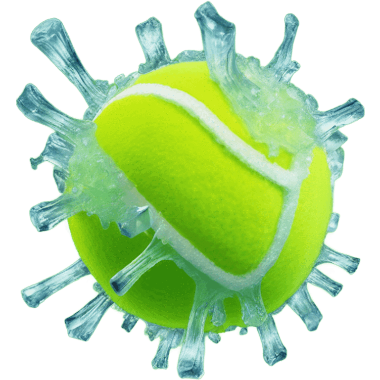 Tennis ball freezing emoji