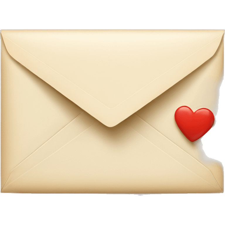 envelope with heart stamp emoji