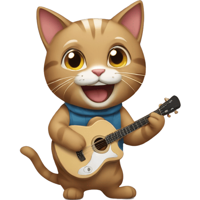 cat singing emoji