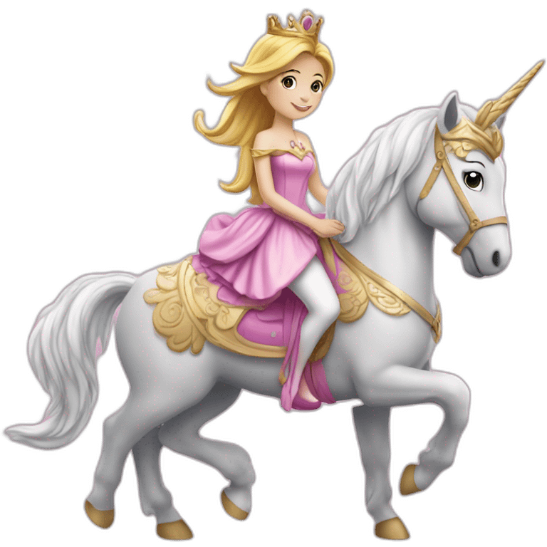 Princesse sur licorne emoji