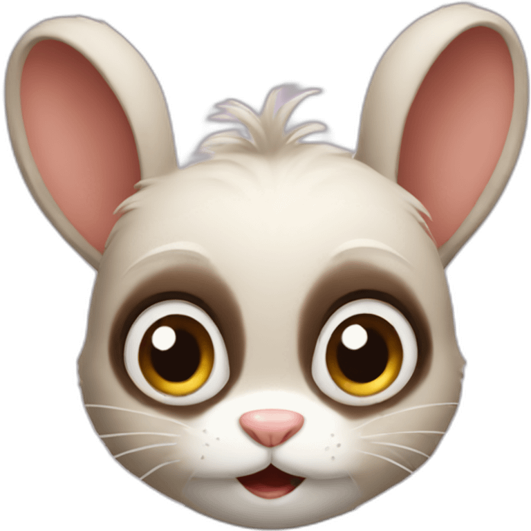 bunny v monkey emoji