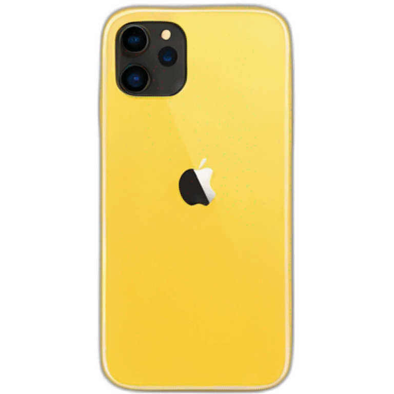 Yellow iPhone 11 emoji