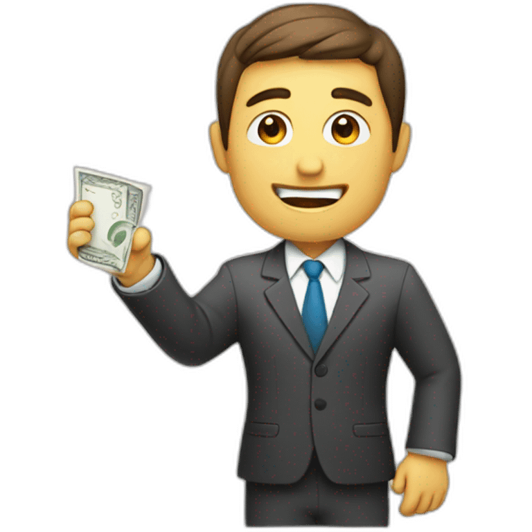 sales person closing a deal emoji