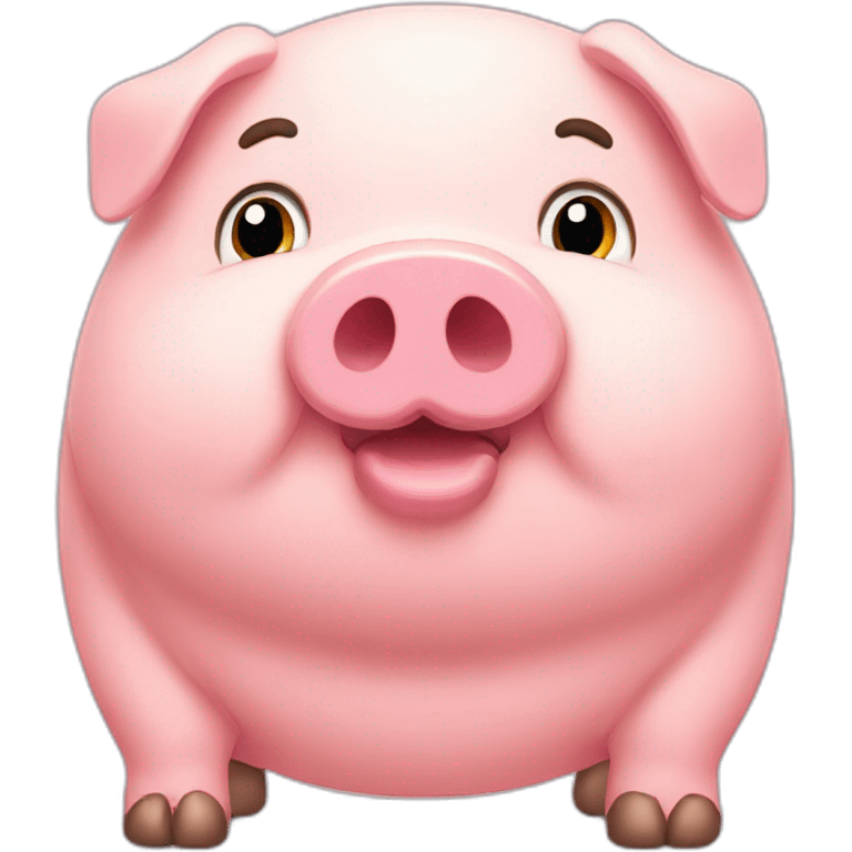 a fat pig emoji