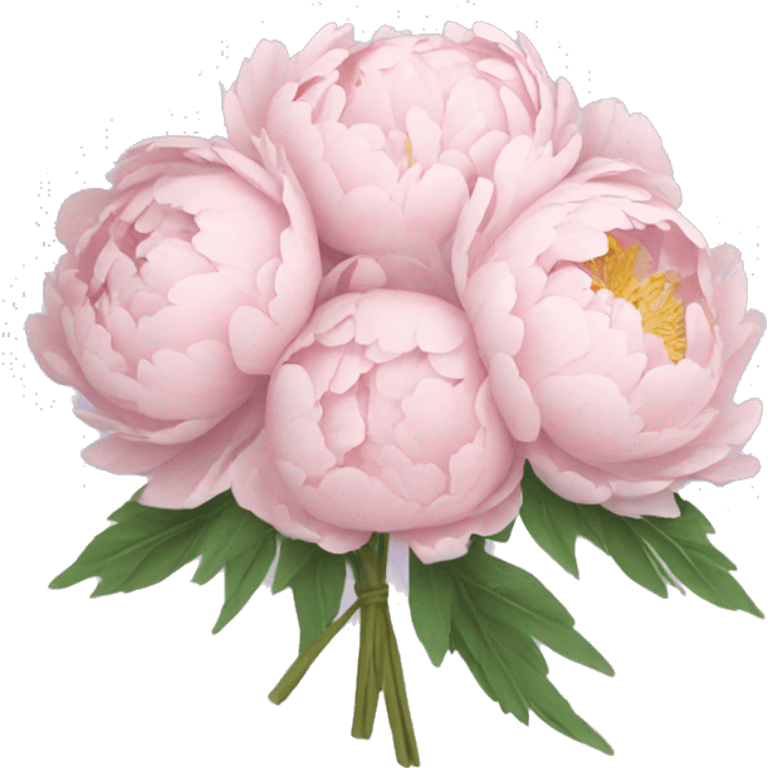 pastel peony bouquet  emoji