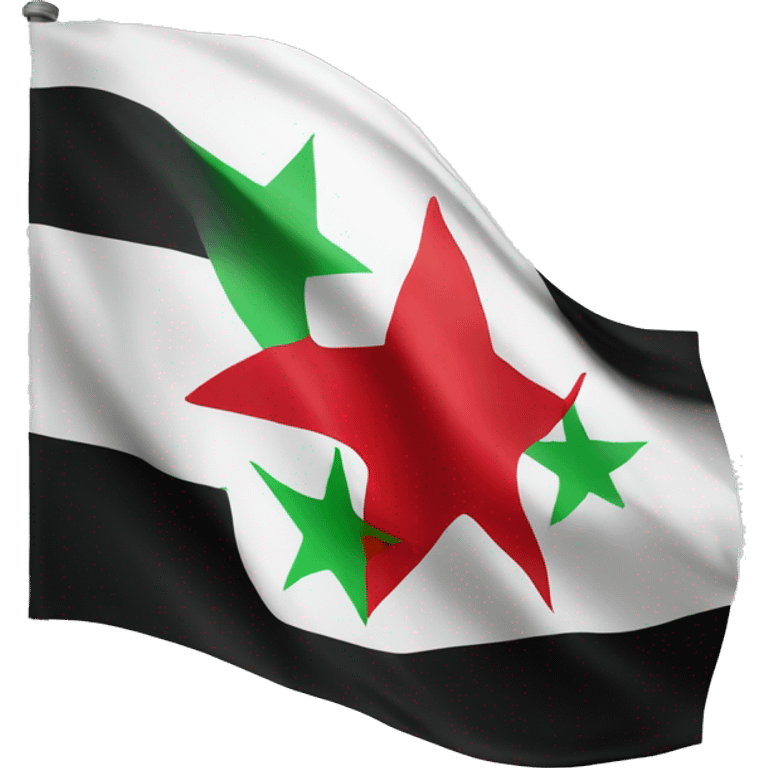 Free Syria flag emoji