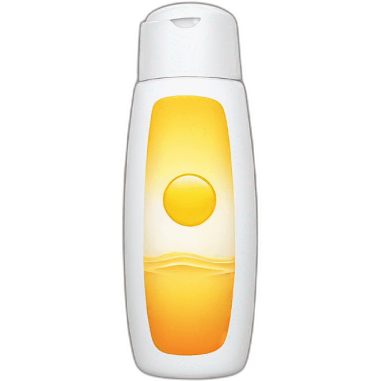 Sunscreen bottle emoji