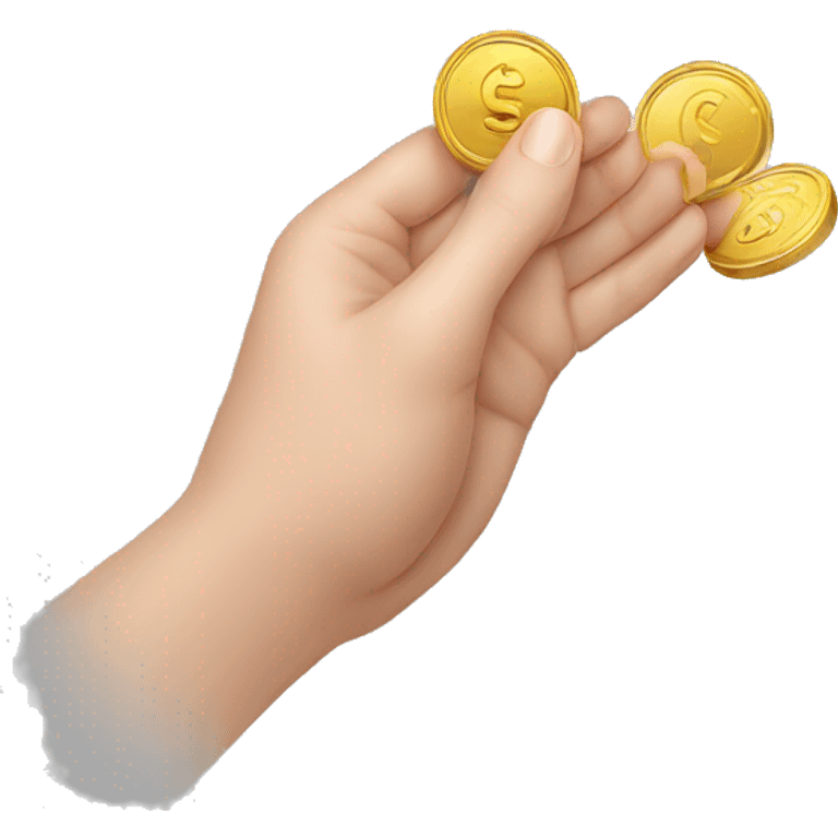 hand droping coin emoji