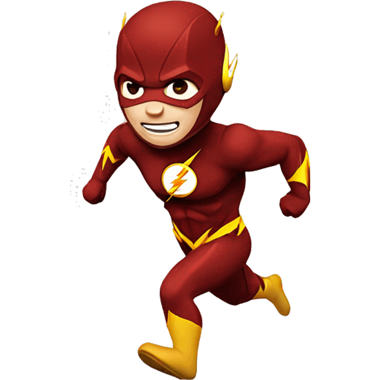 The flash running emoji