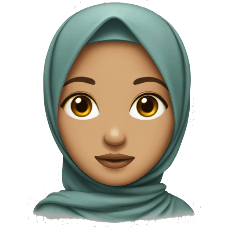 southeast Asian hijabi girl with tan skin  emoji