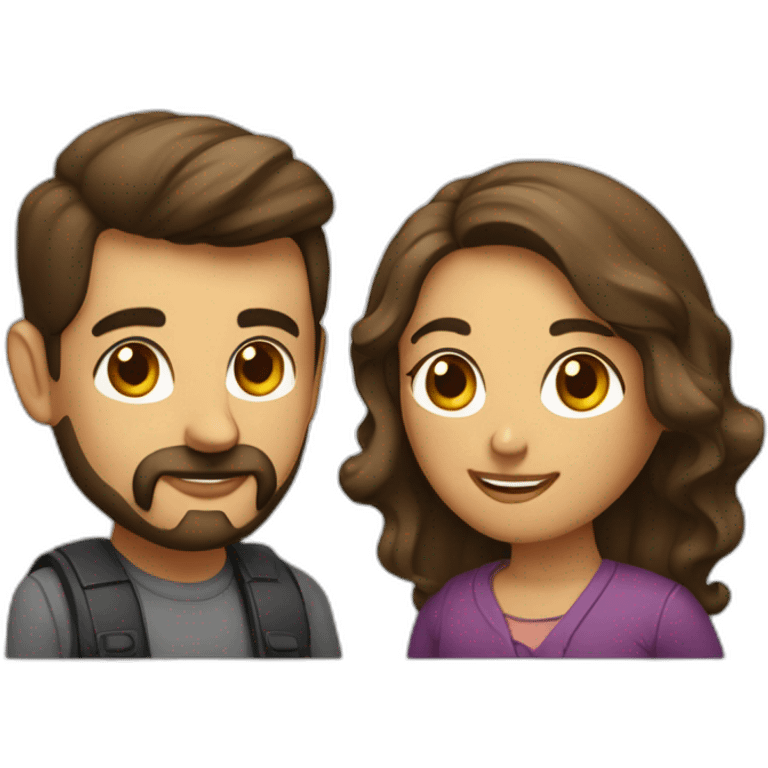 hombre y mujer amándose emoji