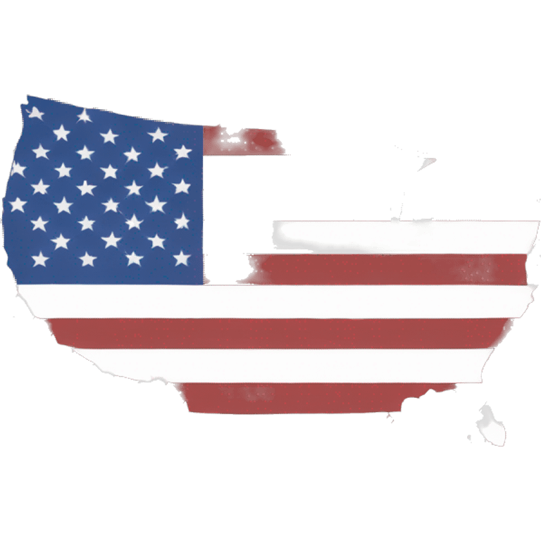 Flag map of united states emoji