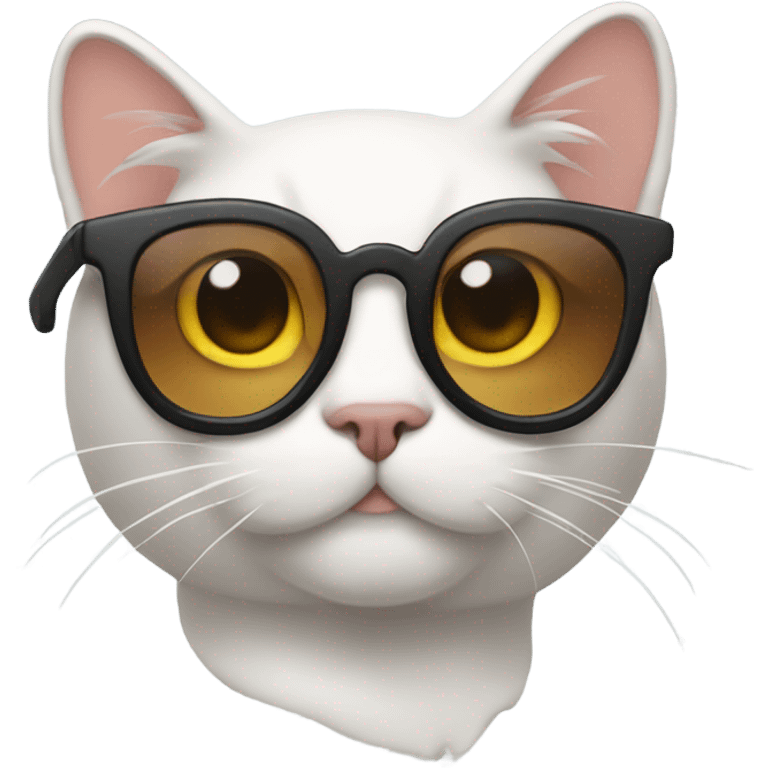 Gato con gafas emoji