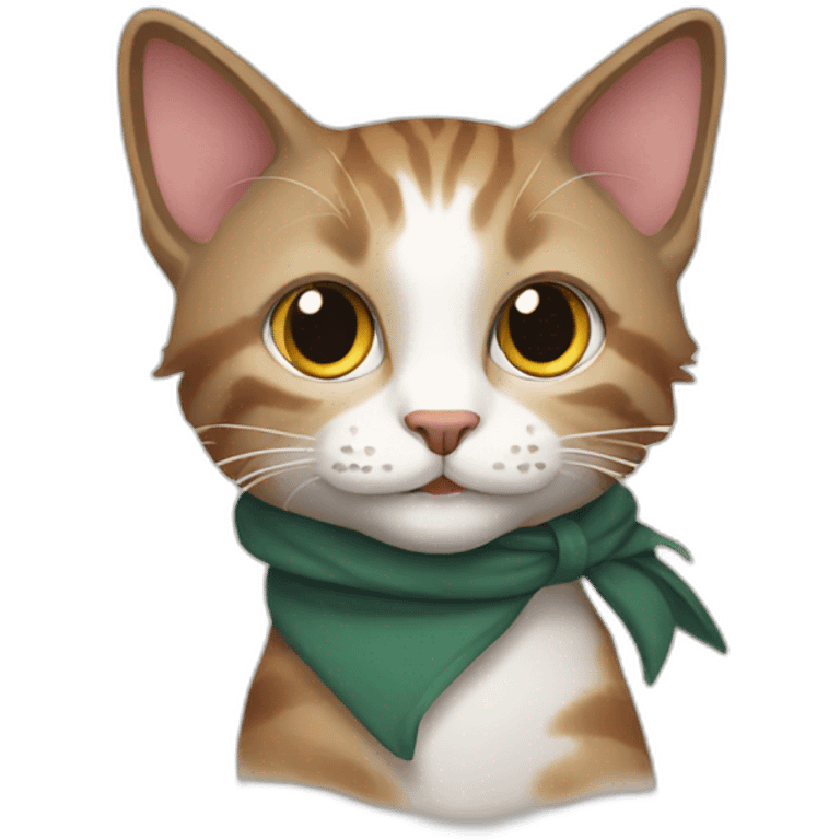 cat wearing a happy potter custome emoji