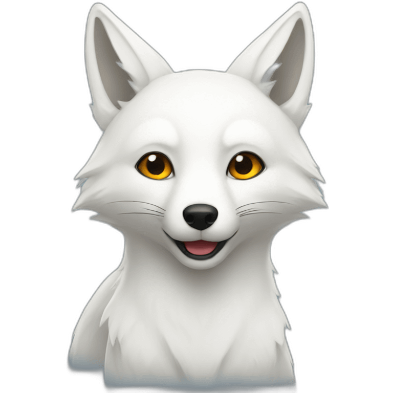 white fox emoji